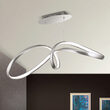 Lustra moderna argintie LED 36W/1800lm/3000K, Circus HL 6-1663 Satin Orion